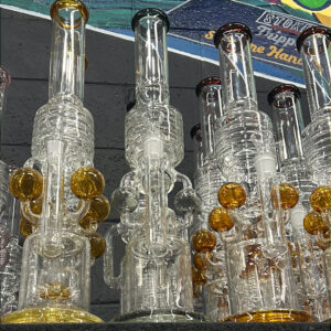 20 Orbital Sphere Skeletal Ice Catcher Camber Glass Water Pipe