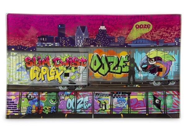Tag Ooze Glass Rolling Tray