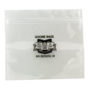 Goodie Bags Smell Proof Ziplock Large 7 11/16” x 7” Clear 5 Bags