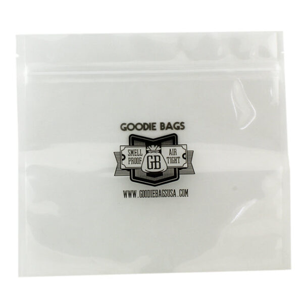 Goodie Bags Smell Proof Ziplock Large 7 11/16” x 7” Clear 5 Bags