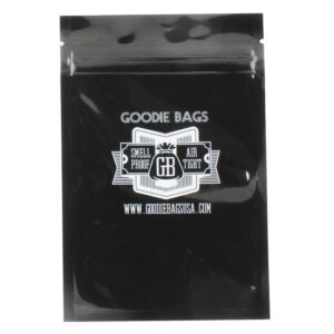 Goodie Bags Smell Proof Ziplock Medium 4” x 6” Black 10 Bags