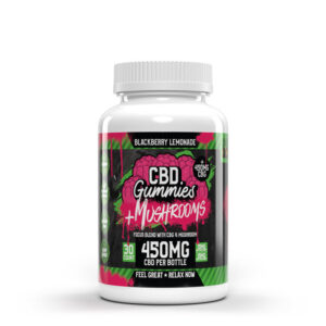 Hemp Bombs - CBD Gummies + Mushrooms 30-count 15mg Per Gummy  450mg Per Jar