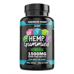 Hemp Bombs - CBD Sleep Gummies 100-count 15mg CBD & 5mg Melatonin Per Gummy 1500mg CBD Per Jar