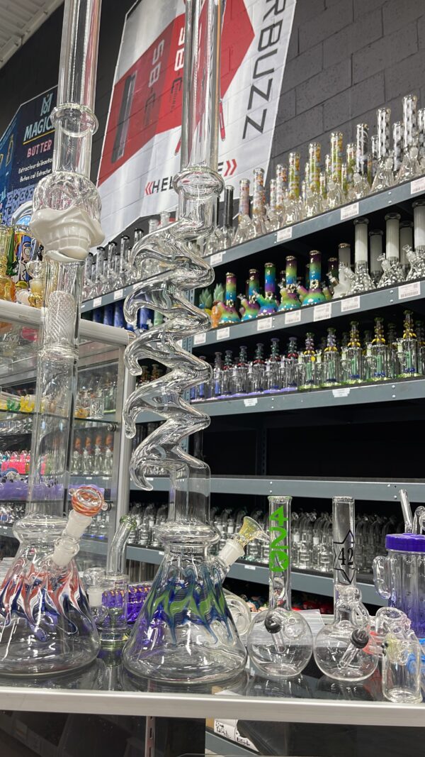 46 6 Spikes Beaker Glass Water Pipe