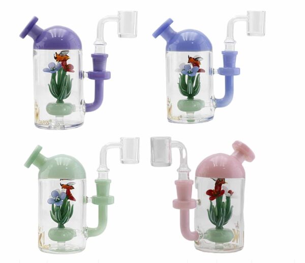 4.5 MK190 MK100 Bee Garden Dab Rig Water Pipe