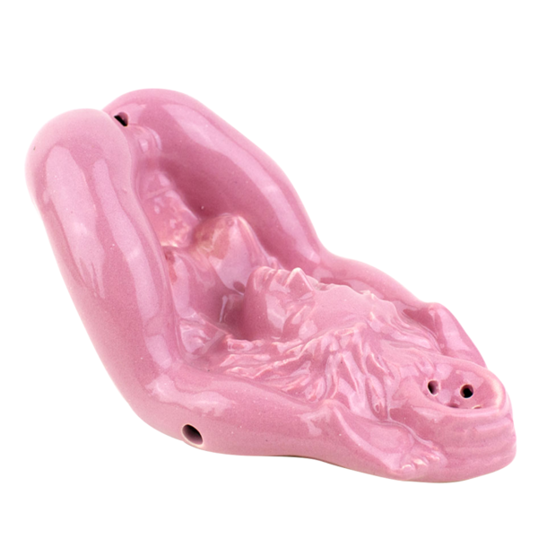 6 Naked Woman Ceramic Hand Pipe