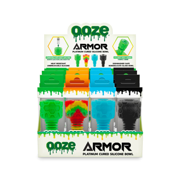 Ooze Armor Platinum Cured Silicone Bowl 12ct Display