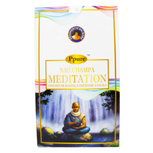 Ppure Nag Champa Meditation 15g Premium Masala Incense Sticks 12 Box Display