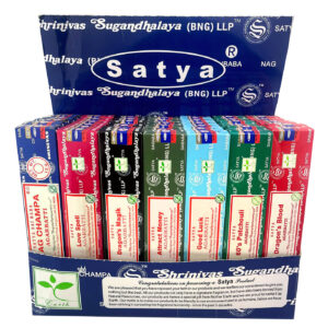 Satya Nag Champa Incense Sticks 15g - Assorted Display 42 Box Display