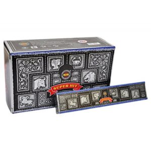 Satya Nag Champa Super Hit 15g Incense Sticks 12 Box Display