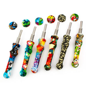 5 Silicone Nectar Collector with 14.5mm Titanium Tip