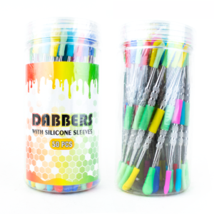 Dabbers w/ Silicone Sleeves - Stainless Steel