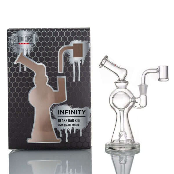 Stokes - 6.3 Infinity - 10mm banger - Glass Dab Rig