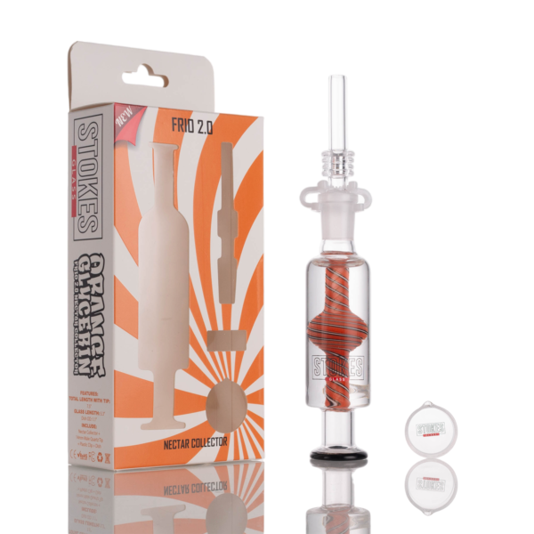 Stokes - Frio 2.0 Nectar Collector -  Orange Glycerin