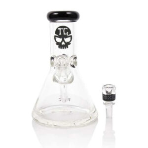 TX26 - 8 Toxic Mini Beaker Water Pipe  by MK 100 Glass