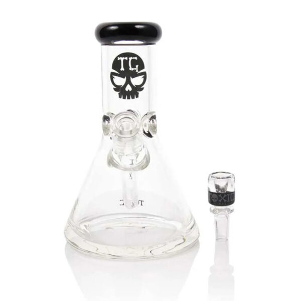 TX26 - 8 Toxic Mini Beaker Water Pipe  by MK 100 Glass