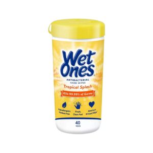 Wet Ones Antibacterial Hand Wipes Safe Can