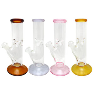 9 Straight Glass on Glass Water Pipe
