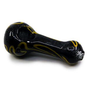 Glass Hand Pipe - Blue Dual Wall 3.5