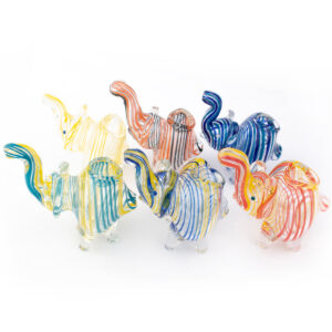 2.5 Small Elephant WigWag - Glass Hand Pipe