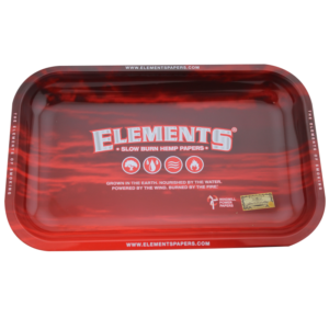 Elements Red Cloud Large Metal Rolling Tray 14 x 11 x 1.25