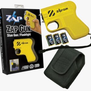 ZAP Gun LED Pistol Grip Stun Gun with Nylon Holster