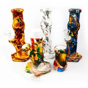 9 Silicone Water Pipe with Ice Catcher