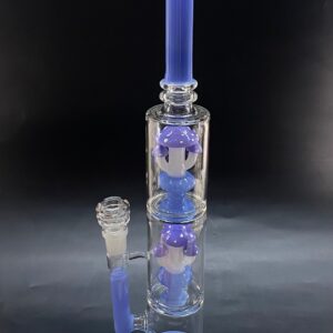 Double Percolator Bong | Tall Slim Smoking Glass Water Pipe