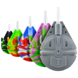 5.5 Millenium Falcon Silicone Nectar Collector with Glass Straw