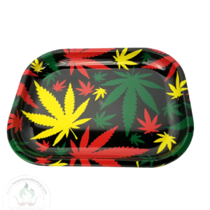 Weed Leaf w/ Lid Rolling Tray
