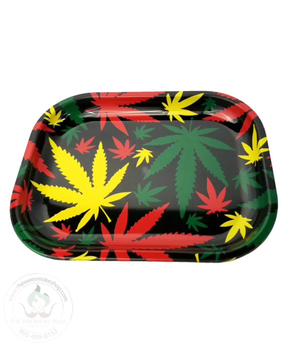 Weed Leaf w/ Lid Rolling Tray