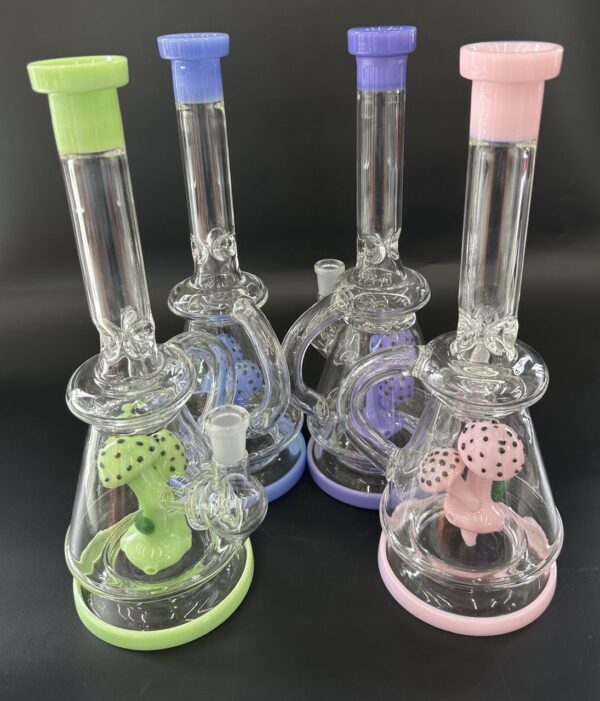 Double Mushroom Percolator Bong