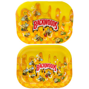 Backwoods Bees Rolling Tray Magnetic Top Rolling Tray