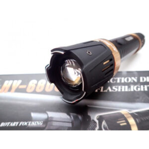 Stun Gun Black Golden LED Flashlight Police Taser HY-6800