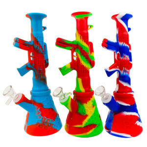 11 Rifle Gun Beaker Silicone Water Pipe